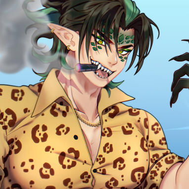 Croc portrait